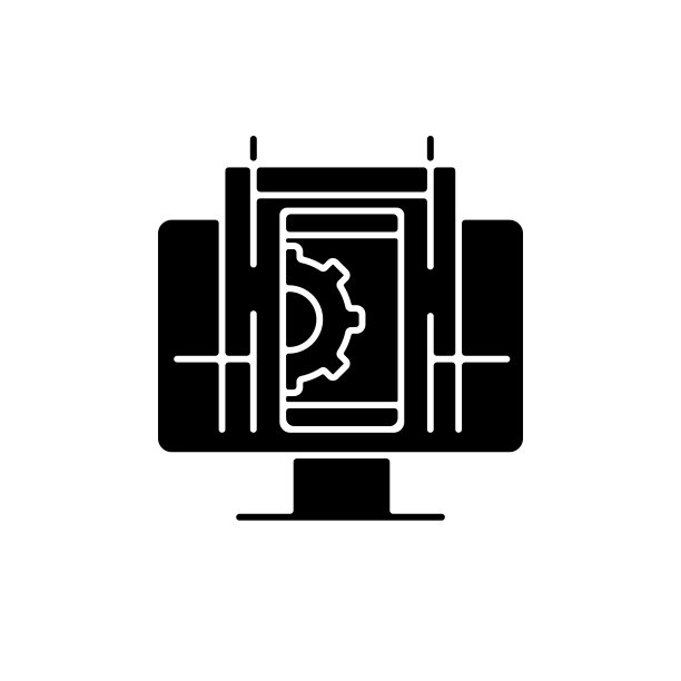 用户体验设计黑色字形图标图片下载