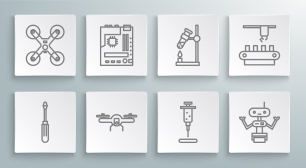 设定线螺丝刀主板无人机飞行图片下载