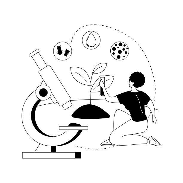 土壤分析抽象概念矢量插图。图片下载