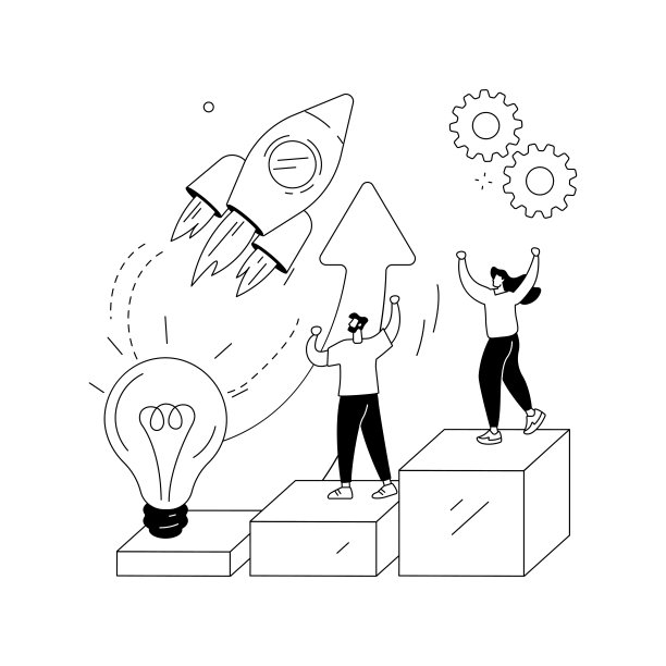 创业加速器抽象概念矢量插图。图片下载
