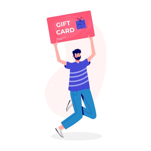 横幅与持有优惠券，优惠券或礼品卡的人。人物与购物折扣证书。经营理念为季节商店销售，忠诚计划，奖金，促销。矢量图图片下载