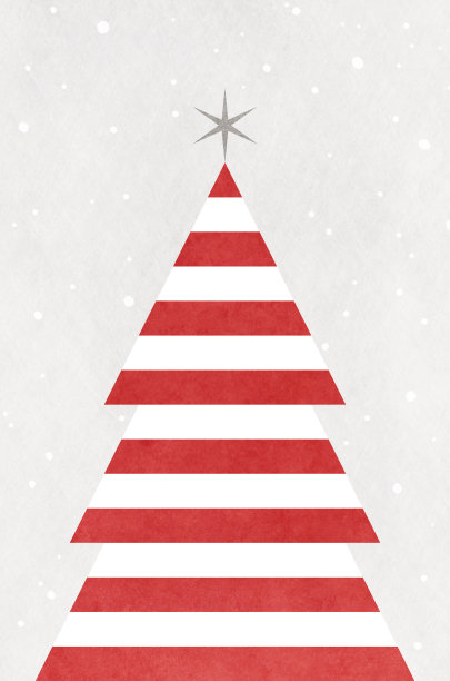 圣诞卡片背景与抽象的圣诞树设计图片下载