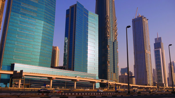 阿拉伯联合酋长国迪拜的迷人城市风光图片下载