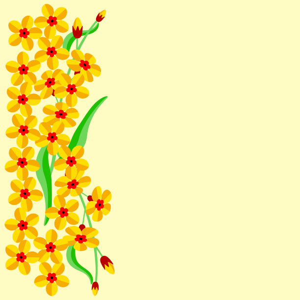 矢量-勿忘我贺卡。图片下载