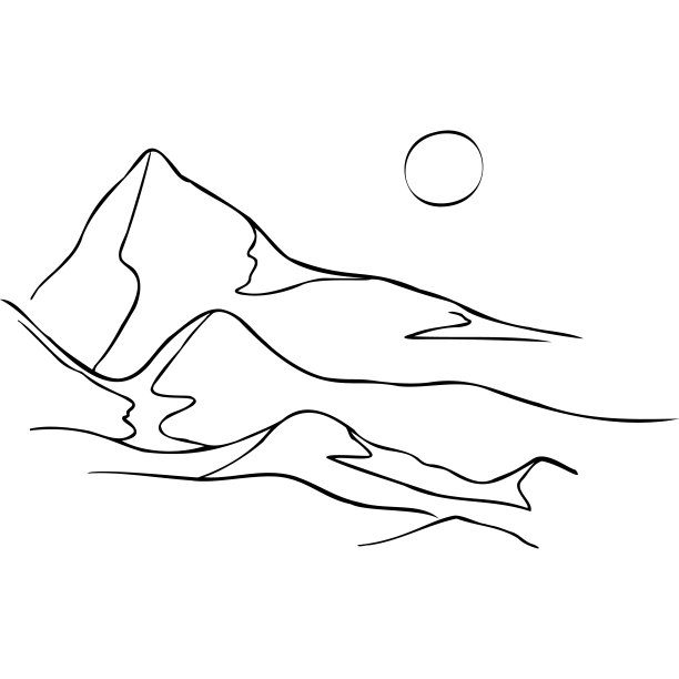 景观中有山在阳光下的圈内图片下载