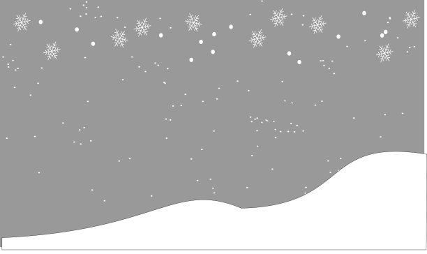 白雪皑皑的小山图片下载