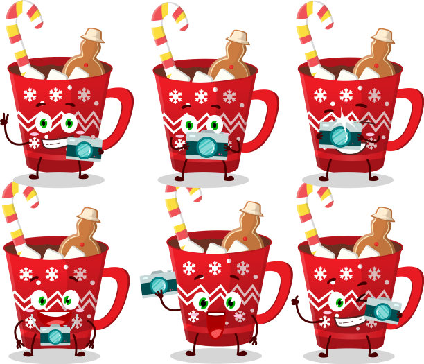 摄影师职业表情符号与热图片下载