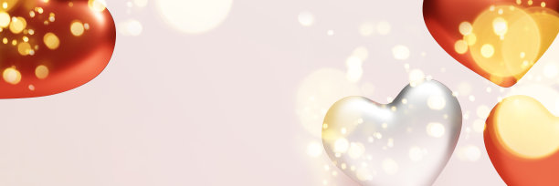 3d渲染红心在粉红色的背景图片下载