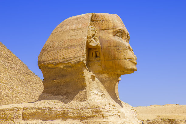 埃及开罗吉萨的狮身人面像图片下载