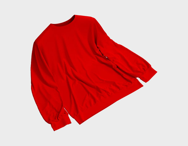 空白运动衫模拟在前视图图片下载