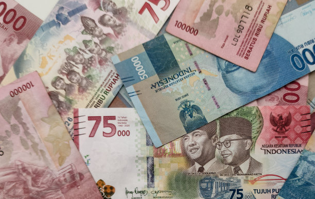印度尼西亚共和国钞票，照片为Bhinneka Tunggal Ika图片下载