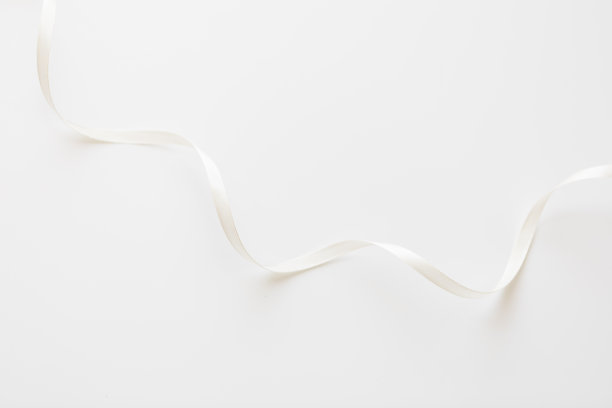 灰色文字位置的白丝带-图像图片下载