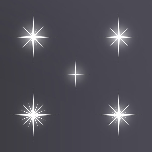 辉光效果，眩光，耀斑，矢量插图图片下载