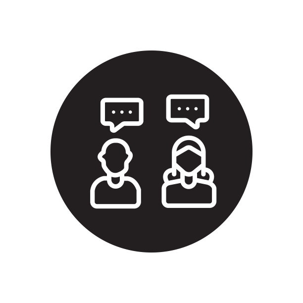 谈话字形图标图片下载