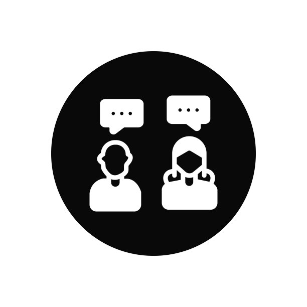 谈话字形图标图片下载