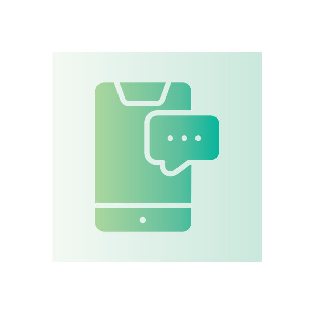 手机聊天渐变图标图片下载