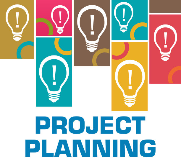 项目规划彩色戒指盒子灯泡顶部图片下载