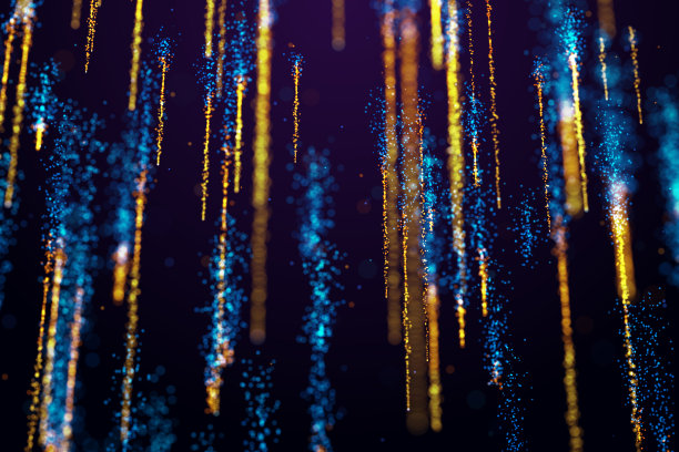 彩色抽象流星雨背景图片下载