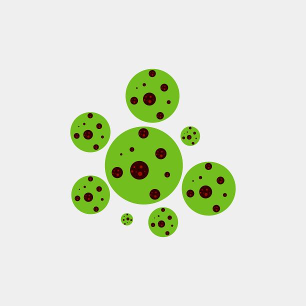 冠状病毒疾病符号矢量插图。COVID-19标志设计。病毒图标集设计。图片下载