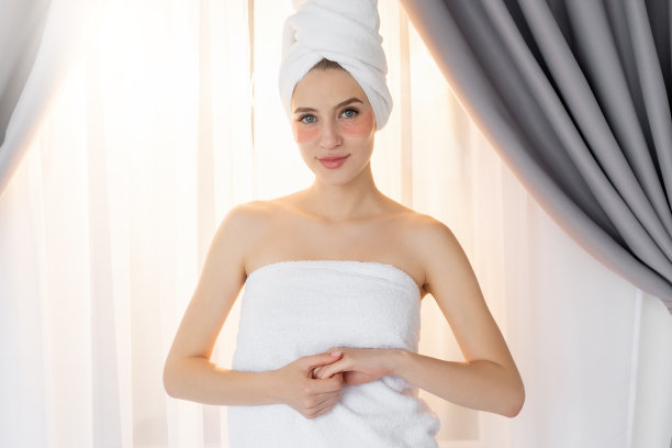 护肤治疗美丽女性完美肌肤图片下载