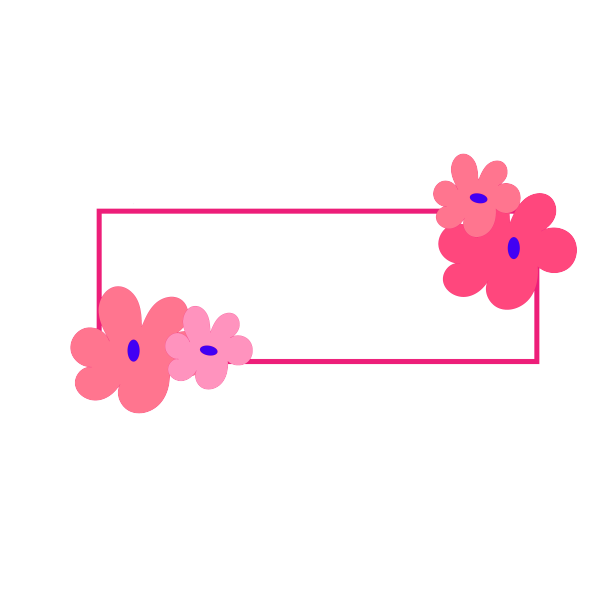 红色装饰花边图片下载