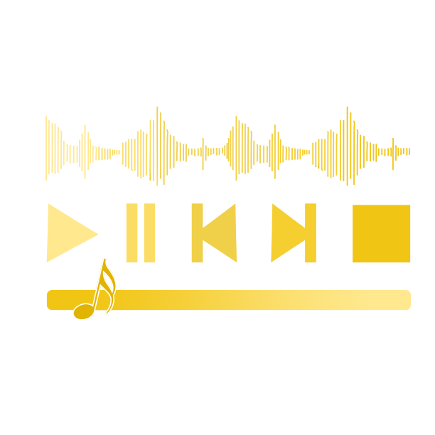 渐变黄色播放页面图片下载