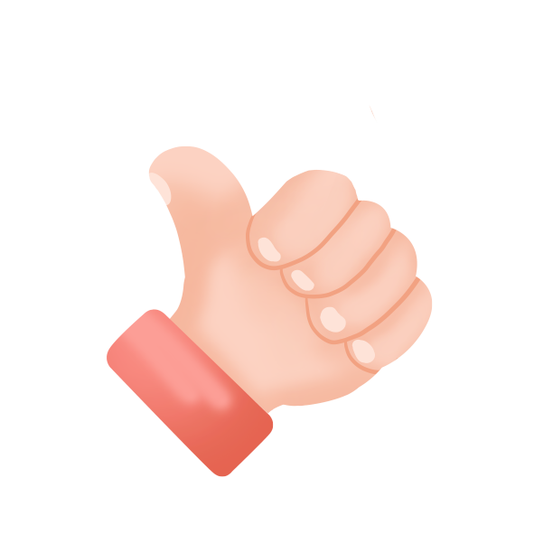 卡通手指夸赞图片下载