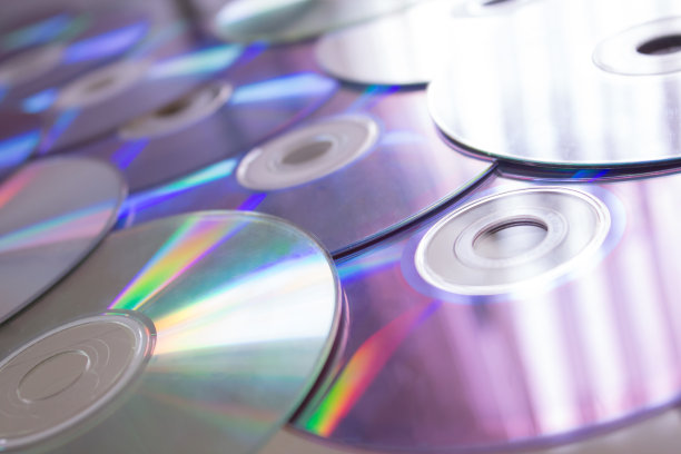 许多记录信息的光盘的背景图片下载
