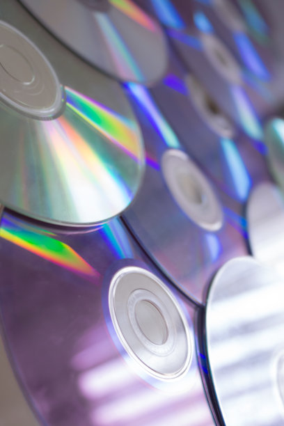 许多记录信息的光盘的背景图片下载
