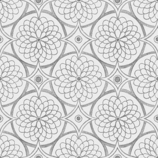 灰色和白色装饰几何无缝图案图片下载