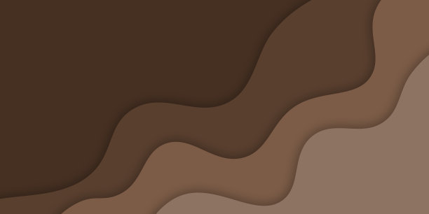 米色现代，极简纸艺术卡通抽象和白色海浪。现实时尚的色彩，工艺风格图片下载