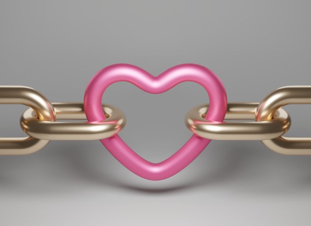 心形的链图片下载