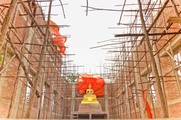 教堂正在建造中。图片下载