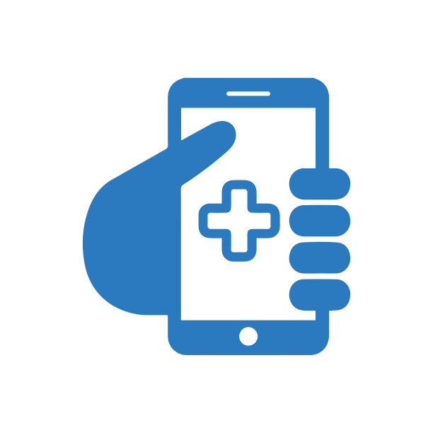 医疗保健或医疗帮助移动图标图片下载