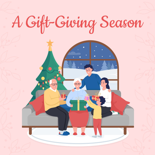 圣诞节与家庭社交媒体张贴模型图片下载