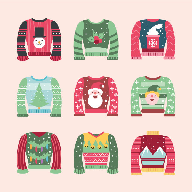 一套丑毛衣图片下载