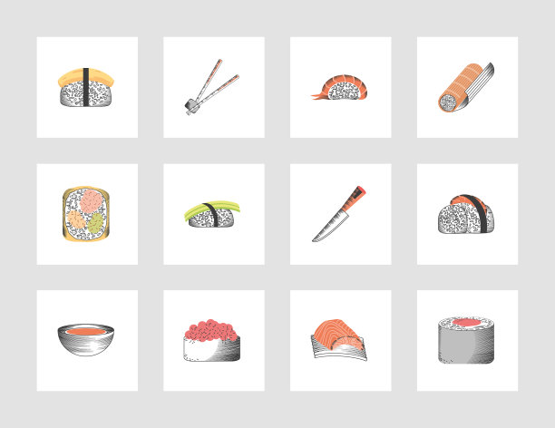 组日本寿司图片下载