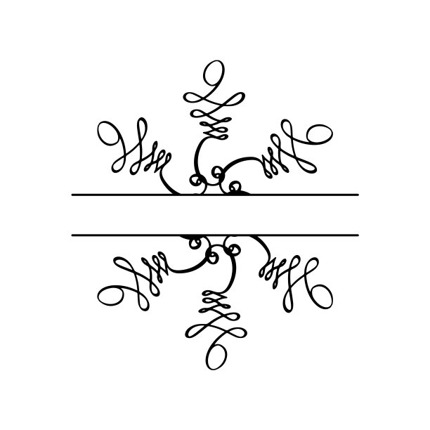 圣诞可爱矢量手绘分裂复古斯堪的纳维亚雪花。圣诞装饰设计元素以复古风格，孤立冬日插画图片下载