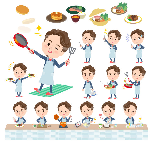 一组中年男子穿着运动服谈论烹饪图片下载