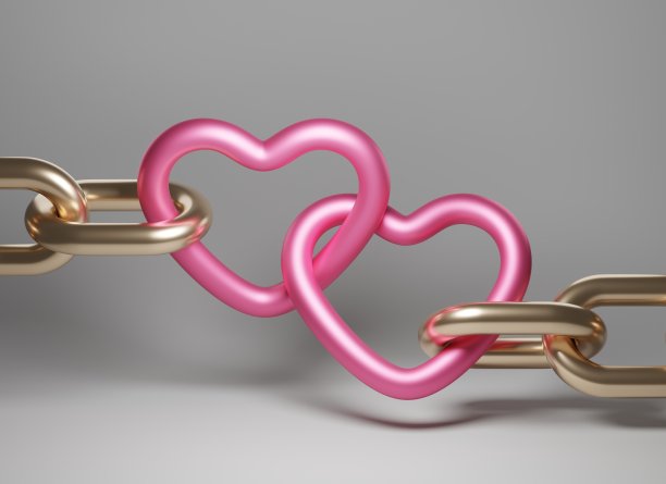 心形的链图片下载