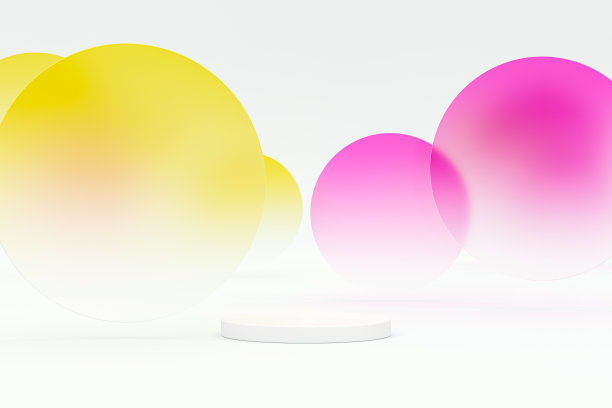 美丽时尚的散景背景与讲台的产品展示。图片下载