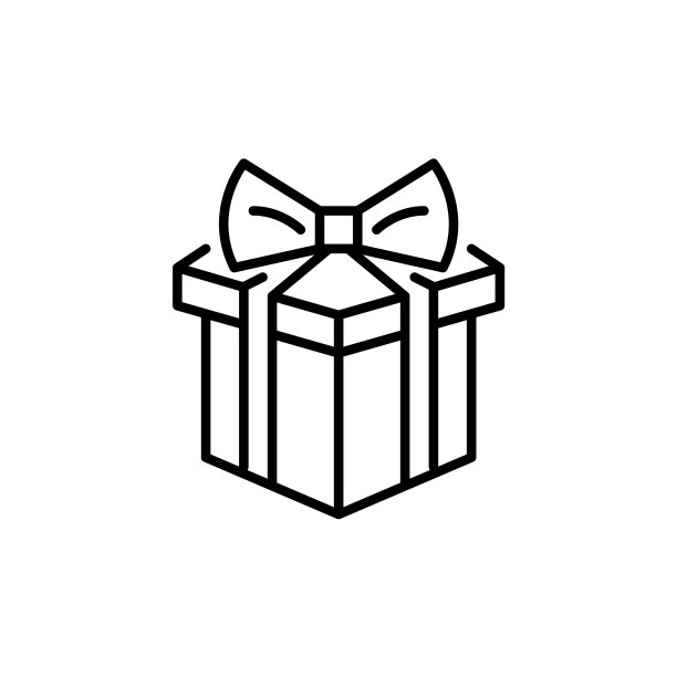 生日礼物盒上面系着丝带图片下载