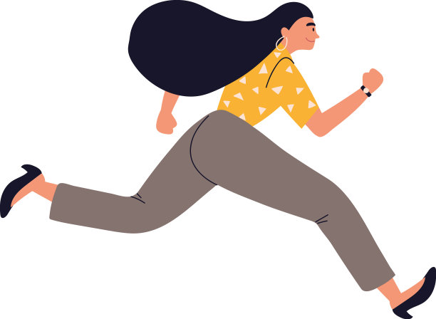 运行业务的女人图片下载