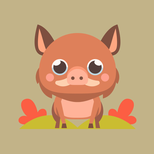 秋季动物平面设计图片下载