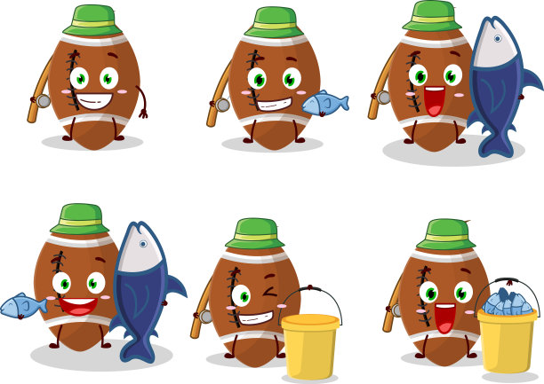 渔夫新橄榄球卡通图片捕捉图片下载