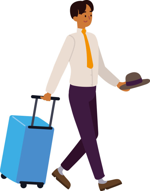 旅行商人卡通图片下载