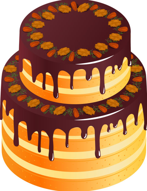 双层水果蛋糕配料图片下载