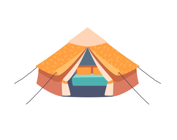 野营帐篷贴纸图片下载