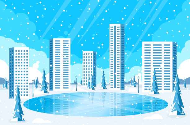 冬天的城市图片下载