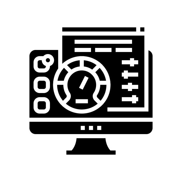 实用软件字形图标矢量插图图片下载